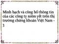 Minh bạch và công bố thông tin của các công ty niêm yết trên thị trường chứng khoán Việt Nam - 3