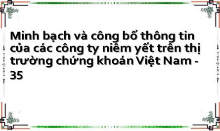 Minh bạch và công bố thông tin của các công ty niêm yết trên thị trường chứng khoán Việt Nam - 35