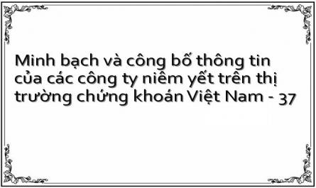 Minh bạch và công bố thông tin của các công ty niêm yết trên thị trường chứng khoán Việt Nam - 37