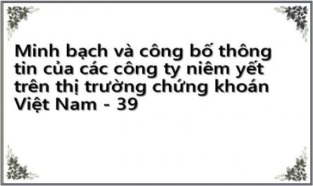 Minh bạch và công bố thông tin của các công ty niêm yết trên thị trường chứng khoán Việt Nam - 39