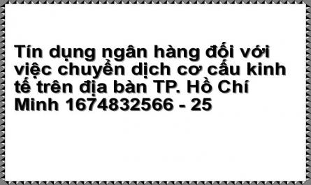 Tín dụng ngân hàng đối với việc chuyển dịch cơ cấu kinh tế trên địa bàn TP. Hồ Chí Minh 1674832566 - 25