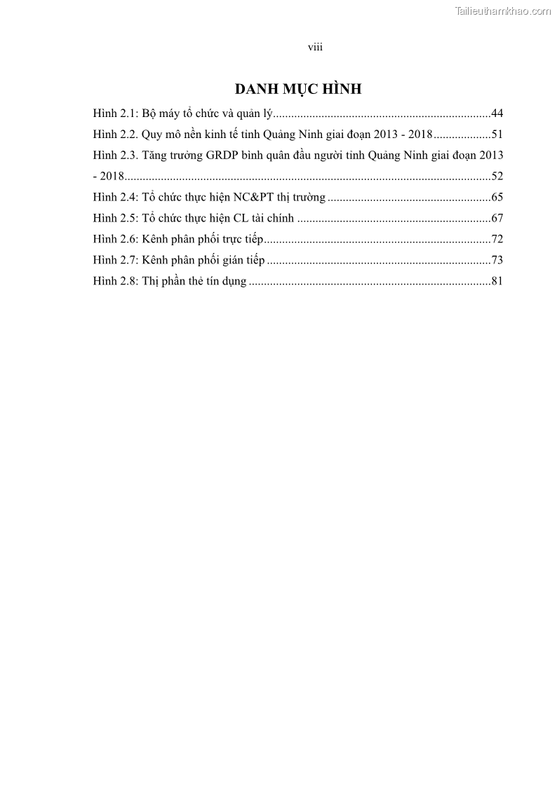 Luận văn thạc sĩ kinh doanh thương mại Chiến lược kinh doanh của ngân hàng TMCP Quân Đội Chi nhánh Quảng Ninh - 1 Trang 10