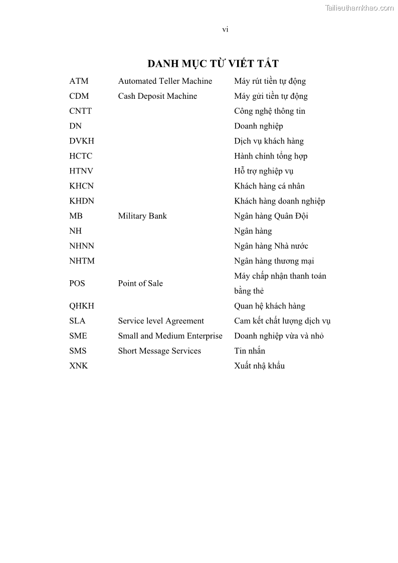 Luận văn thạc sĩ kinh doanh thương mại Chiến lược kinh doanh của ngân hàng TMCP Quân Đội Chi nhánh Quảng Ninh - 1 Trang 8