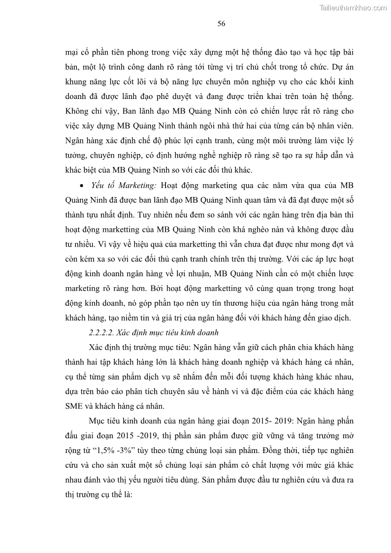 Luận văn thạc sĩ kinh doanh thương mại Chiến lược kinh doanh của ngân hàng TMCP Quân Đội Chi nhánh Quảng Ninh - 6 Trang 68