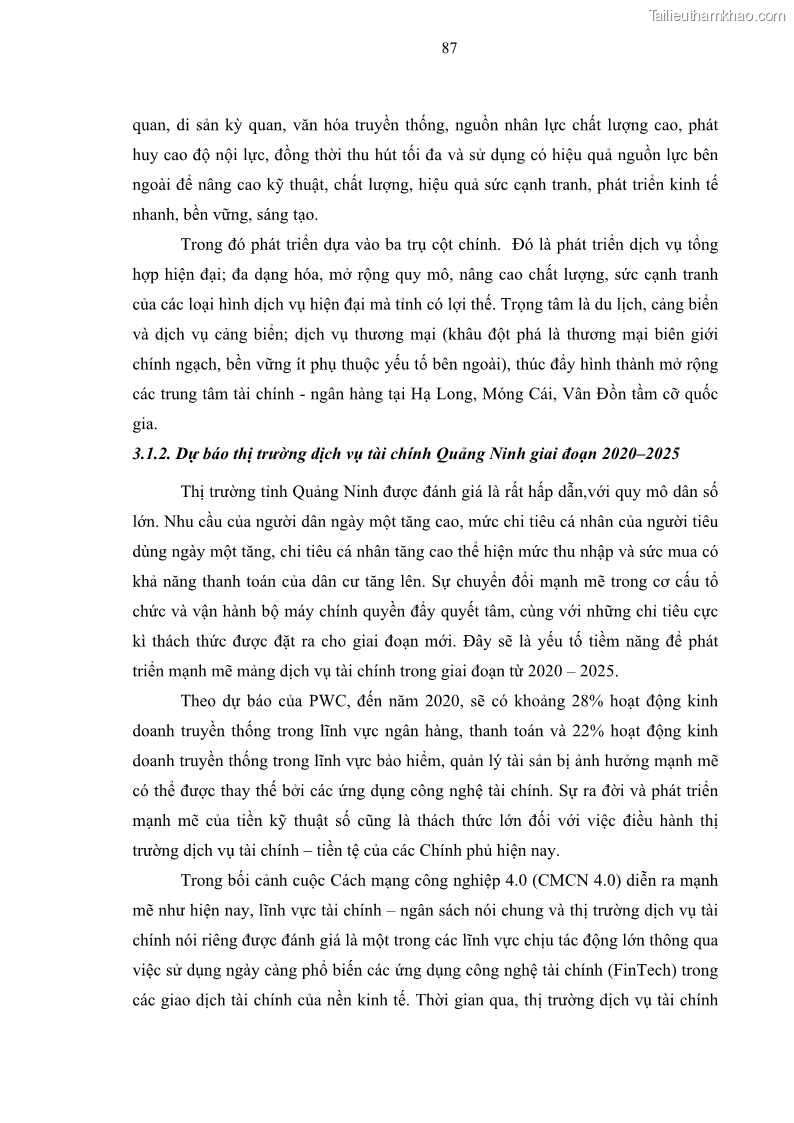 Luận văn thạc sĩ kinh doanh thương mại Chiến lược kinh doanh của ngân hàng TMCP Quân Đội Chi nhánh Quảng Ninh - 9 Trang 99