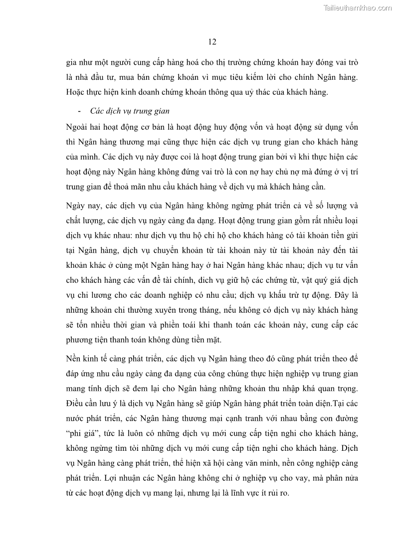 Luận văn thạc sĩ kinh doanh thương mại Giải pháp hoàn thiện hoạt động marketing của Ngân hàng Nông nghiệp và Phát triển nông thôn Việt Nam – Chi nhánh Bắc Ninh - 2 Trang 21