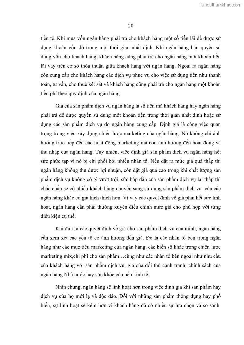 Luận văn thạc sĩ kinh doanh thương mại Giải pháp hoàn thiện hoạt động marketing của Ngân hàng Nông nghiệp và Phát triển nông thôn Việt Nam – Chi nhánh Bắc Ninh - 3 Trang 29