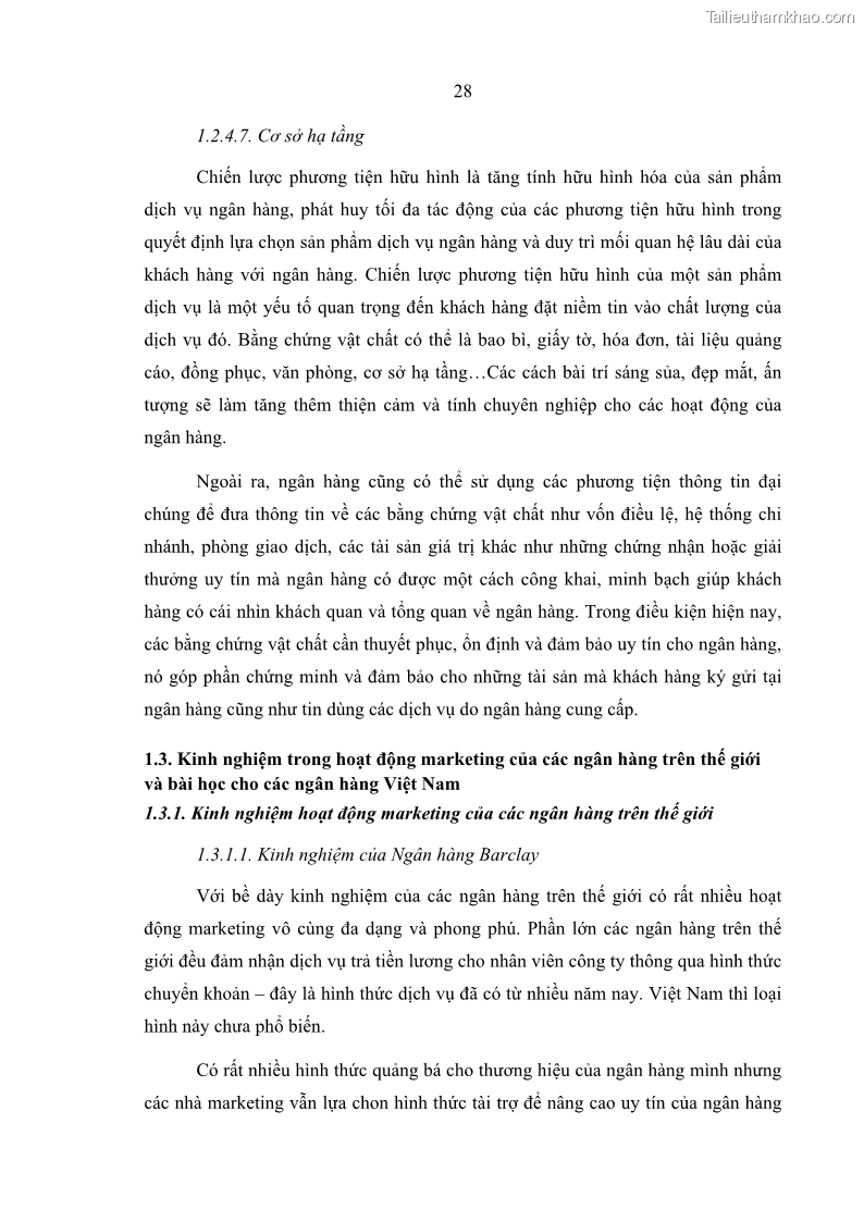 Luận văn thạc sĩ kinh doanh thương mại Giải pháp hoàn thiện hoạt động marketing của Ngân hàng Nông nghiệp và Phát triển nông thôn Việt Nam – Chi nhánh Bắc Ninh - 4 Trang 37