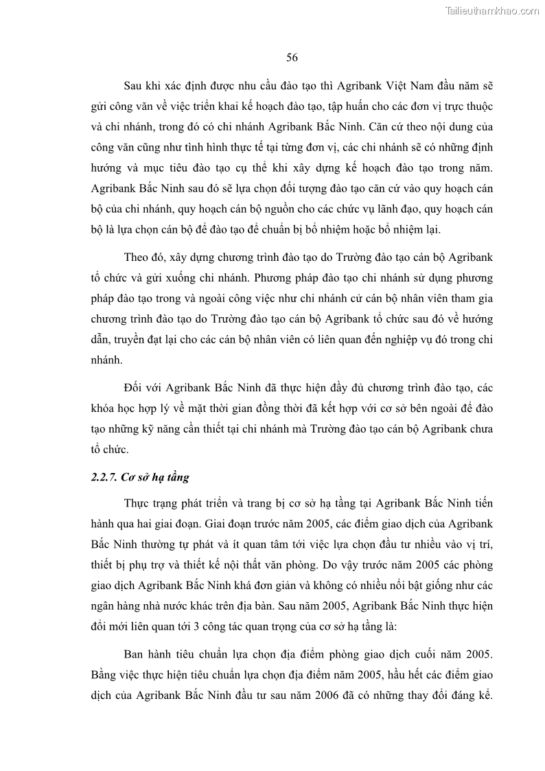 Luận văn thạc sĩ kinh doanh thương mại Giải pháp hoàn thiện hoạt động marketing của Ngân hàng Nông nghiệp và Phát triển nông thôn Việt Nam – Chi nhánh Bắc Ninh - 6 Trang 65