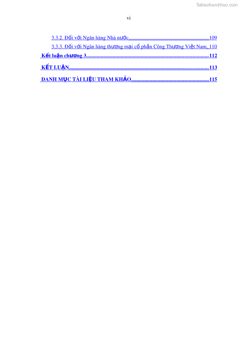 Luận văn thạc sĩ kinh doanh thương mại Hoạt động quản lý rủi ro tín dụng tại Ngân hàng TMCP Công Thương – Chi nhánh Bãi Cháy - 1 Trang 10