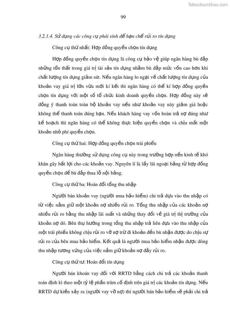 Luận văn thạc sĩ kinh doanh thương mại Hoạt động quản lý rủi ro tín dụng tại Ngân hàng TMCP Công Thương – Chi nhánh Bãi Cháy - 10 Trang 114