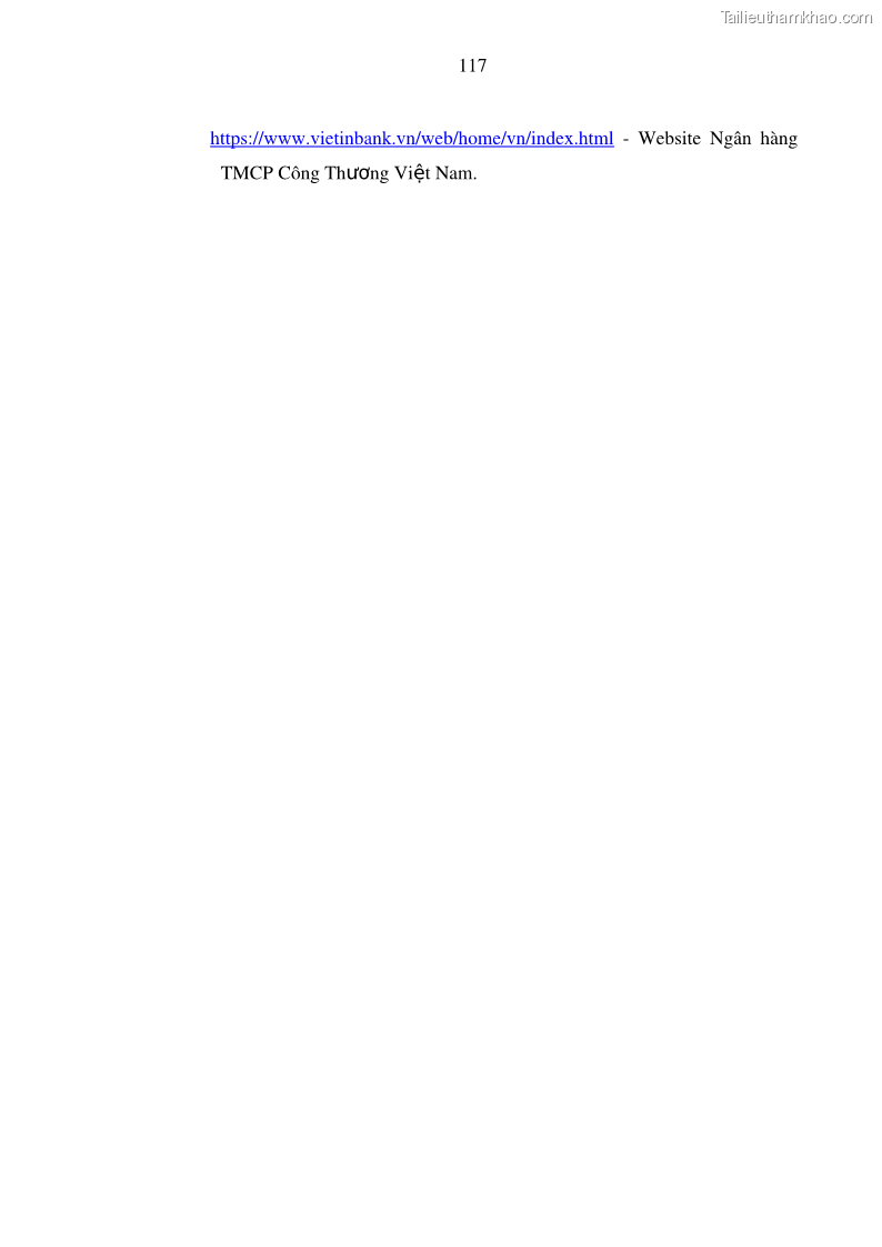 Luận văn thạc sĩ kinh doanh thương mại Hoạt động quản lý rủi ro tín dụng tại Ngân hàng TMCP Công Thương – Chi nhánh Bãi Cháy - 11 Trang 132