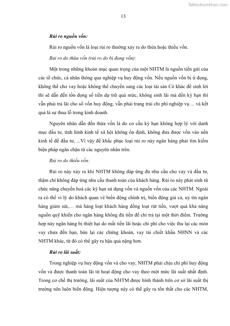 Luận văn thạc sĩ kinh doanh thương mại Hoạt động quản lý rủi ro tín dụng tại Ngân hàng TMCP Đầu tư và Phát triển Việt Nam - Chi nhánh Cẩm Phả - 2 Trang 23