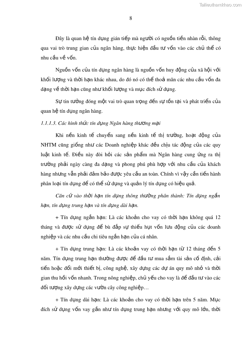 Luận văn thạc sĩ kinh doanh thương mại Hoạt động quản lý rủi ro tín dụng tại Ngân hàng TMCP Công Thương – Chi nhánh Bãi Cháy - 2 Trang 23
