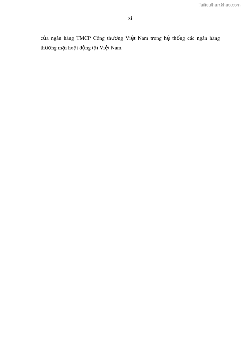 Luận văn thạc sĩ kinh doanh thương mại Hoạt động quản lý rủi ro tín dụng tại Ngân hàng TMCP Công Thương – Chi nhánh Bãi Cháy - 2 Trang 15