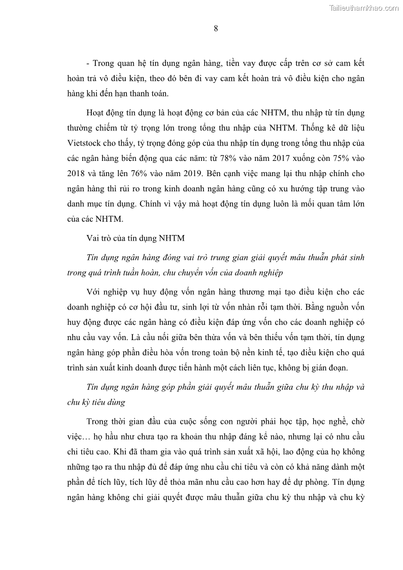 Luận văn thạc sĩ kinh doanh thương mại Hoạt động quản lý rủi ro tín dụng tại Ngân hàng TMCP Đầu tư và Phát triển Việt Nam - Chi nhánh Cẩm Phả - 2 Trang 18