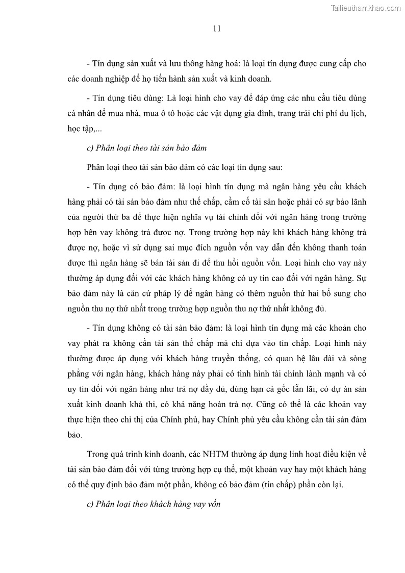 Luận văn thạc sĩ kinh doanh thương mại Hoạt động quản lý rủi ro tín dụng tại Ngân hàng TMCP Đầu tư và Phát triển Việt Nam - Chi nhánh Cẩm Phả - 2 Trang 21