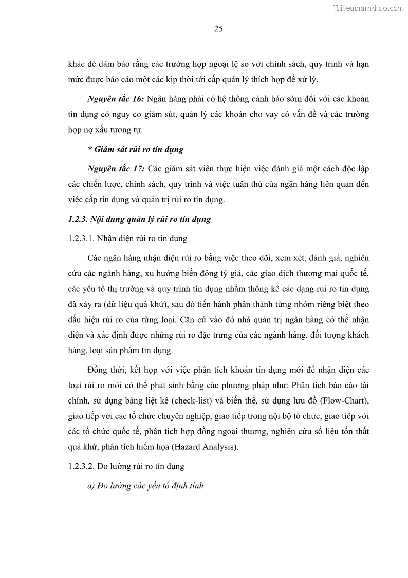 Luận văn thạc sĩ kinh doanh thương mại Hoạt động quản lý rủi ro tín dụng tại Ngân hàng TMCP Đầu tư và Phát triển Việt Nam - Chi nhánh Cẩm Phả - 3 Trang 35