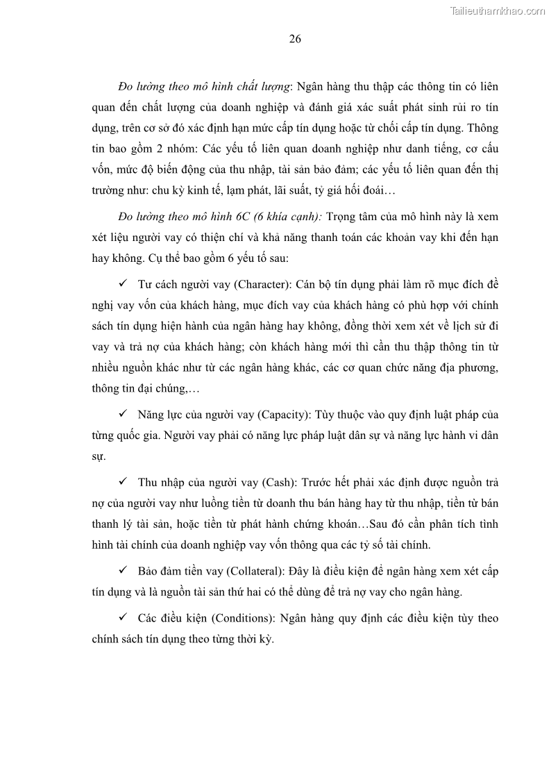 Luận văn thạc sĩ kinh doanh thương mại Hoạt động quản lý rủi ro tín dụng tại Ngân hàng TMCP Đầu tư và Phát triển Việt Nam - Chi nhánh Cẩm Phả - 3 Trang 36