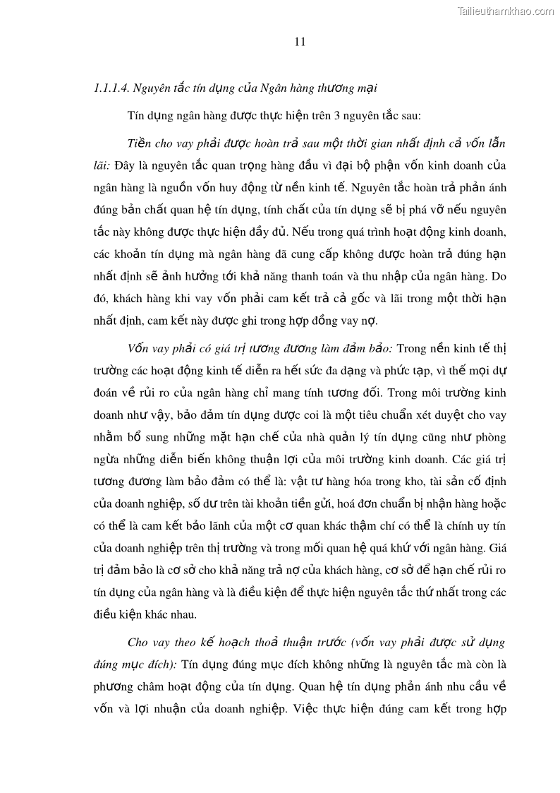 Luận văn thạc sĩ kinh doanh thương mại Hoạt động quản lý rủi ro tín dụng tại Ngân hàng TMCP Công Thương – Chi nhánh Bãi Cháy - 3 Trang 26