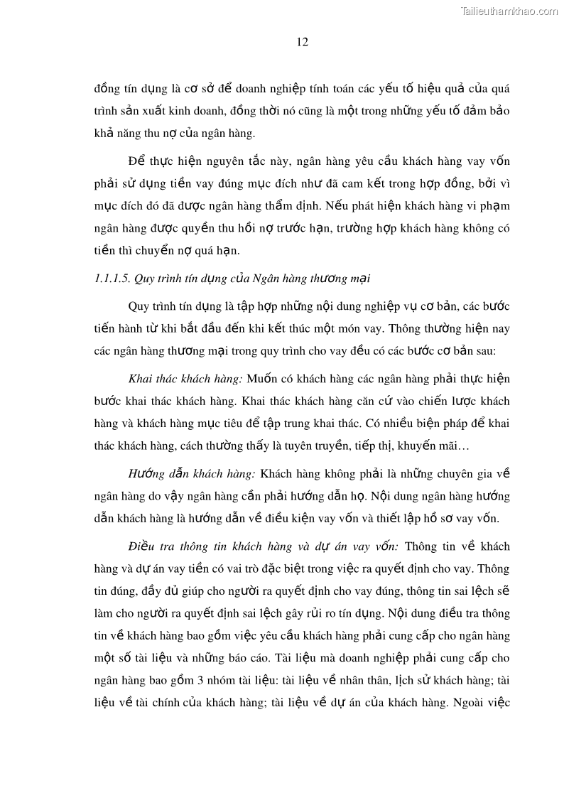Luận văn thạc sĩ kinh doanh thương mại Hoạt động quản lý rủi ro tín dụng tại Ngân hàng TMCP Công Thương – Chi nhánh Bãi Cháy - 3 Trang 27