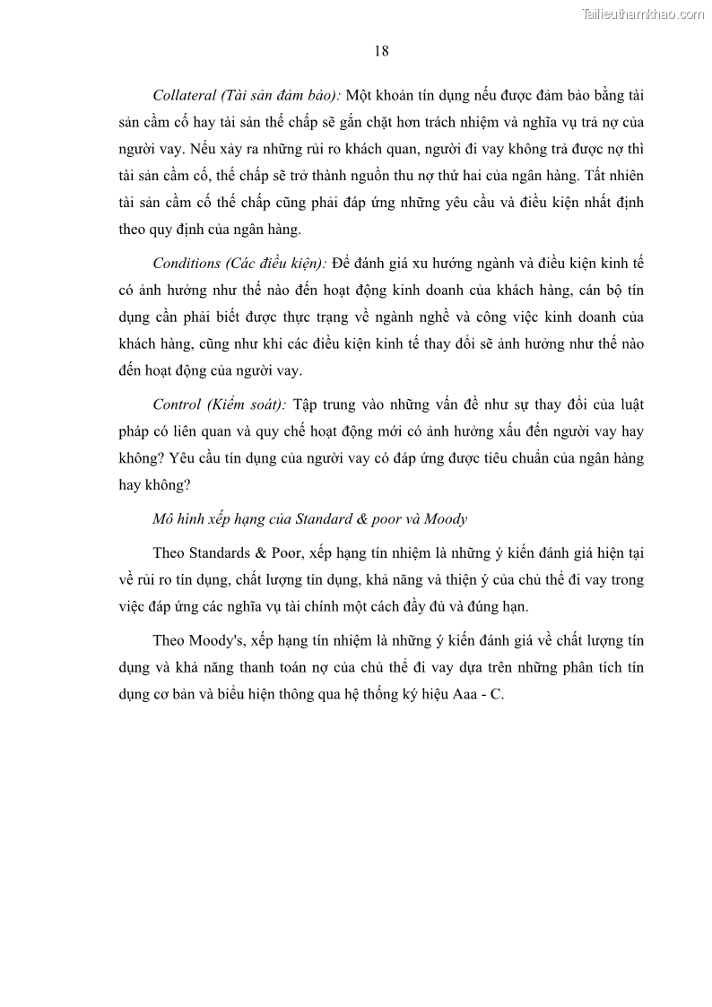 Luận văn thạc sĩ kinh doanh thương mại Hoạt động quản lý rủi ro tín dụng tại Ngân hàng TMCP Quân Đội - Chi nhánh Quảng Ninh - 3 Trang 29