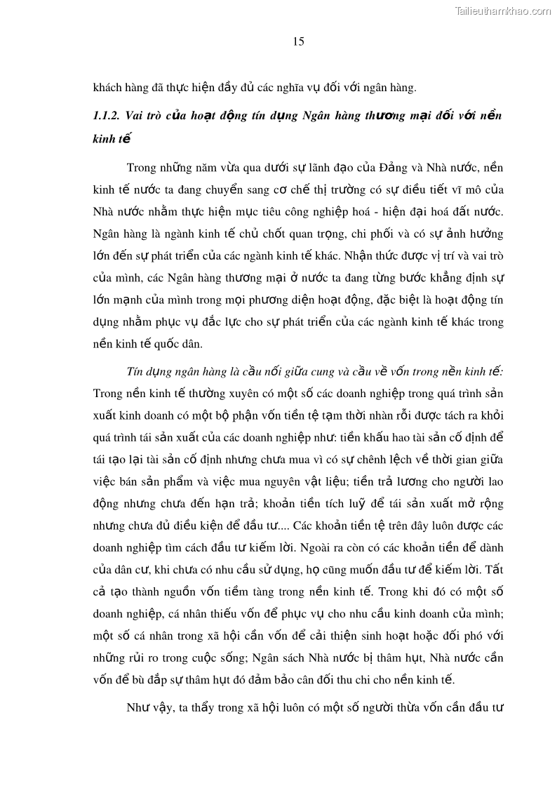 Luận văn thạc sĩ kinh doanh thương mại Hoạt động quản lý rủi ro tín dụng tại Ngân hàng TMCP Công Thương – Chi nhánh Bãi Cháy - 3 Trang 30