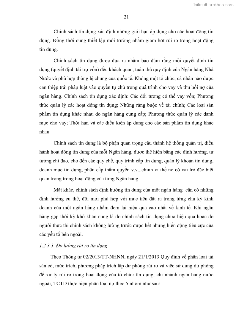 Luận văn thạc sĩ kinh doanh thương mại Hoạt động quản lý rủi ro tín dụng tại Ngân hàng TMCP Quân Đội - Chi nhánh Quảng Ninh - 3 Trang 32
