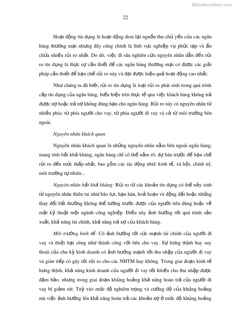 Luận văn thạc sĩ kinh doanh thương mại Hoạt động quản lý rủi ro tín dụng tại Ngân hàng TMCP Công Thương – Chi nhánh Bãi Cháy - 4 Trang 37