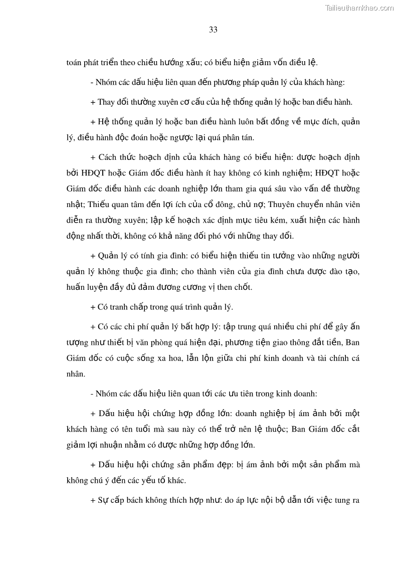 Luận văn thạc sĩ kinh doanh thương mại Hoạt động quản lý rủi ro tín dụng tại Ngân hàng TMCP Công Thương – Chi nhánh Bãi Cháy - 4 Trang 48