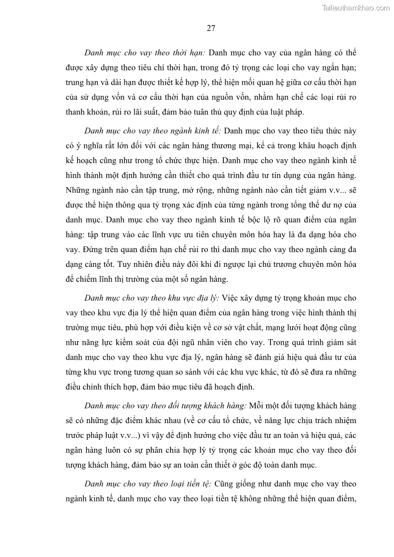Luận văn thạc sĩ kinh doanh thương mại Hoạt động quản lý rủi ro tín dụng tại Ngân hàng TMCP Quân Đội - Chi nhánh Quảng Ninh - 4 Trang 38
