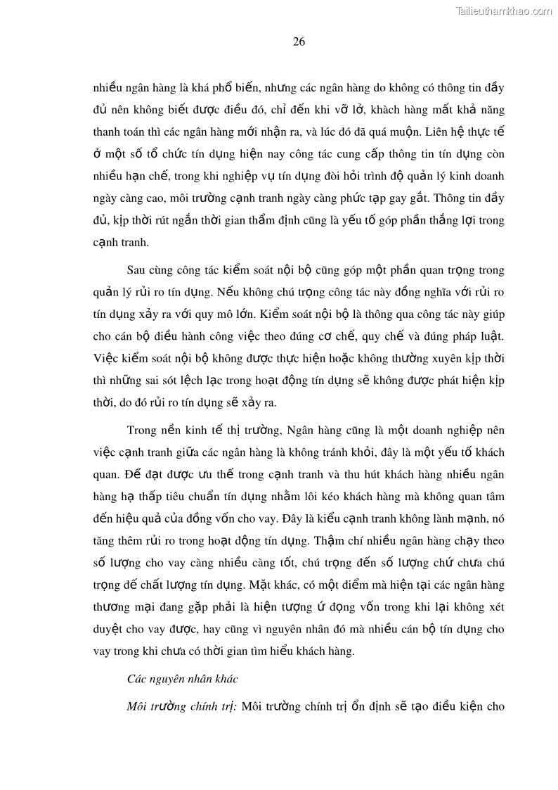 Luận văn thạc sĩ kinh doanh thương mại Hoạt động quản lý rủi ro tín dụng tại Ngân hàng TMCP Công Thương – Chi nhánh Bãi Cháy - 4 Trang 41