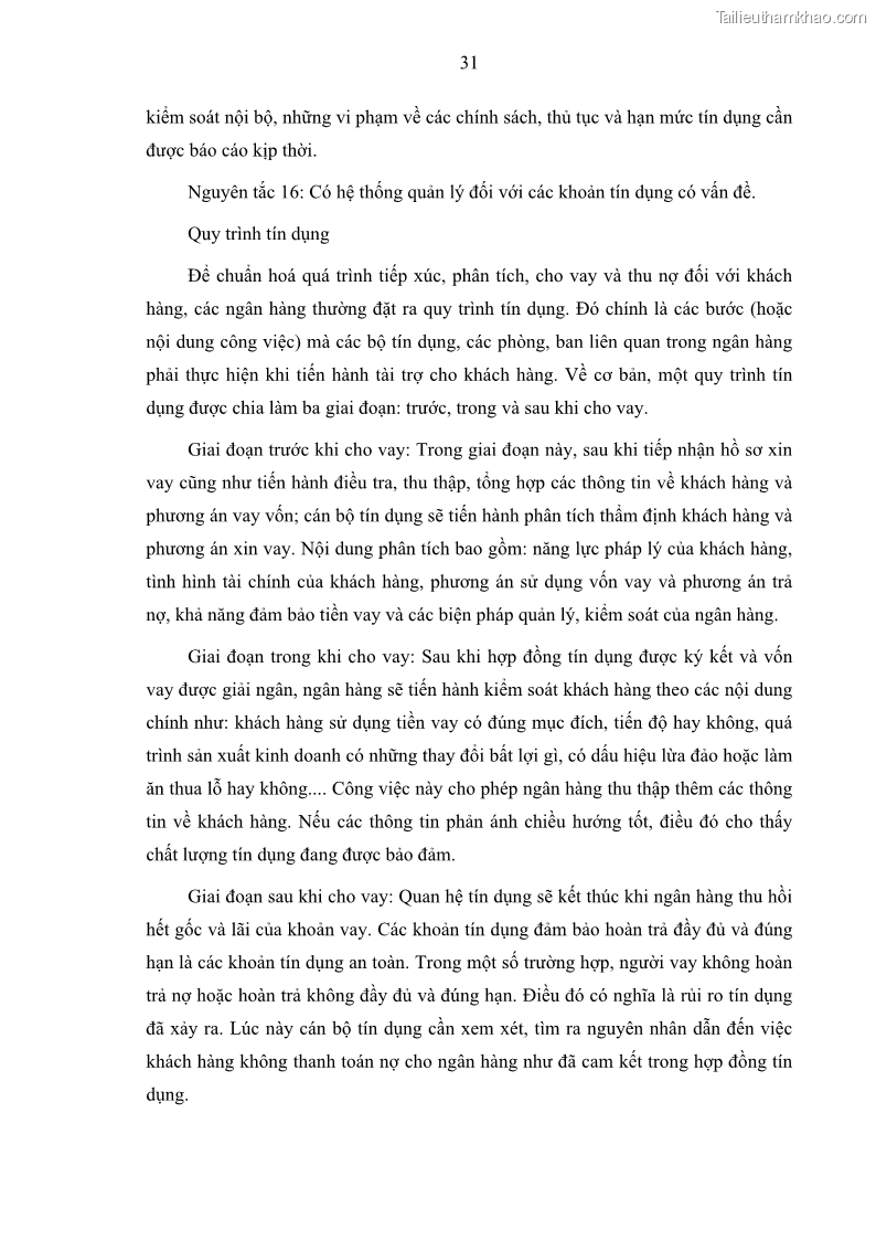 Luận văn thạc sĩ kinh doanh thương mại Hoạt động quản lý rủi ro tín dụng tại Ngân hàng TMCP Quân Đội - Chi nhánh Quảng Ninh - 4 Trang 42