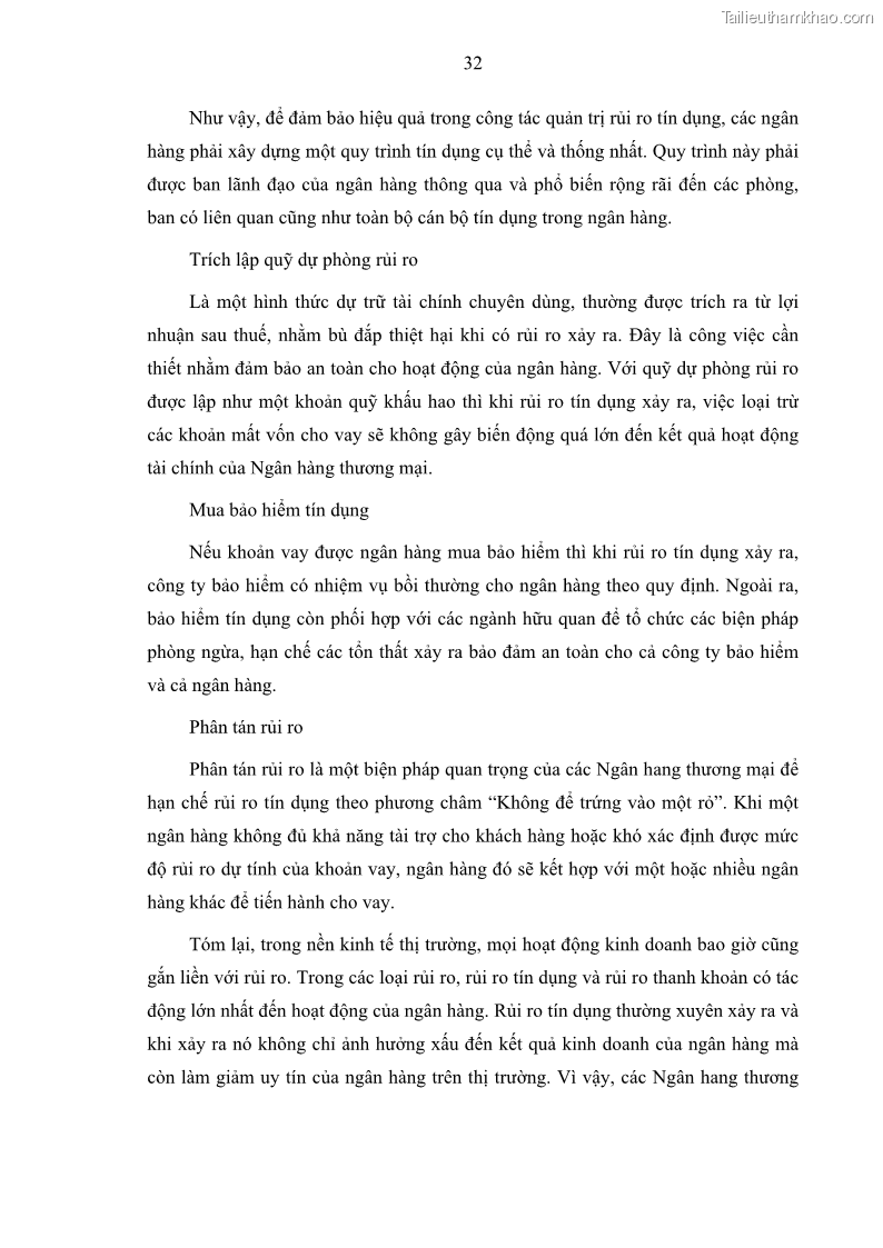 Luận văn thạc sĩ kinh doanh thương mại Hoạt động quản lý rủi ro tín dụng tại Ngân hàng TMCP Quân Đội - Chi nhánh Quảng Ninh - 4 Trang 43