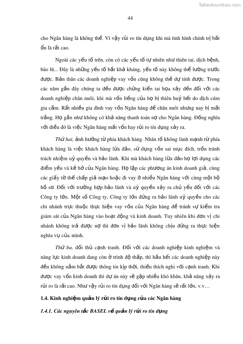 Luận văn thạc sĩ kinh doanh thương mại Hoạt động quản lý rủi ro tín dụng tại Ngân hàng TMCP Công Thương – Chi nhánh Bãi Cháy - 5 Trang 59