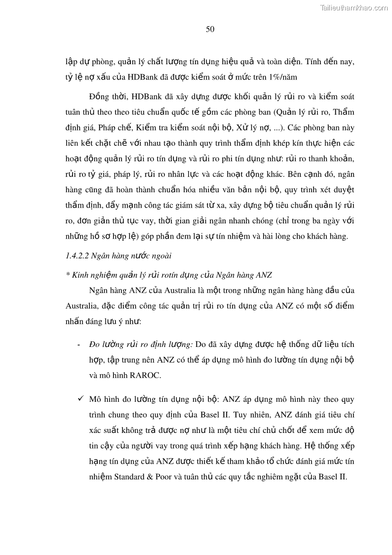 Luận văn thạc sĩ kinh doanh thương mại Hoạt động quản lý rủi ro tín dụng tại Ngân hàng TMCP Công Thương – Chi nhánh Bãi Cháy - 6 Trang 65