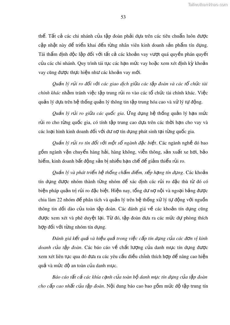 Luận văn thạc sĩ kinh doanh thương mại Hoạt động quản lý rủi ro tín dụng tại Ngân hàng TMCP Công Thương – Chi nhánh Bãi Cháy - 6 Trang 68