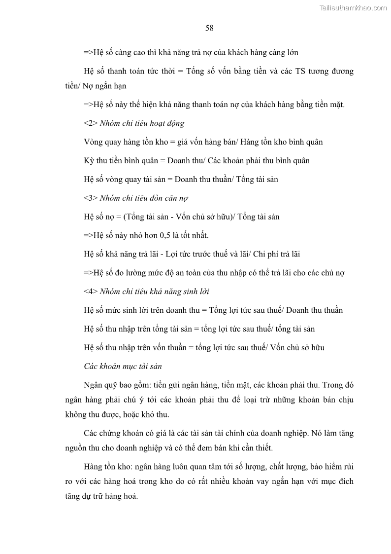 Luận văn thạc sĩ kinh doanh thương mại Hoạt động quản lý rủi ro tín dụng tại Ngân hàng TMCP Quân Đội - Chi nhánh Quảng Ninh - 6 Trang 69