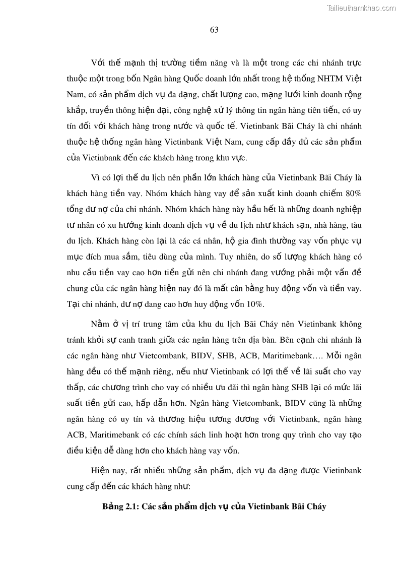 Luận văn thạc sĩ kinh doanh thương mại Hoạt động quản lý rủi ro tín dụng tại Ngân hàng TMCP Công Thương – Chi nhánh Bãi Cháy - 7 Trang 78
