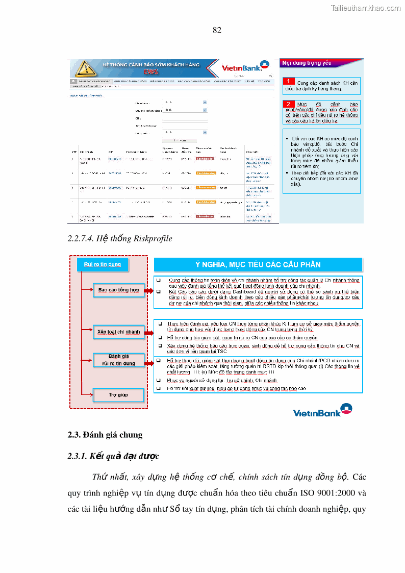 Luận văn thạc sĩ kinh doanh thương mại Hoạt động quản lý rủi ro tín dụng tại Ngân hàng TMCP Công Thương – Chi nhánh Bãi Cháy - 9 Trang 97