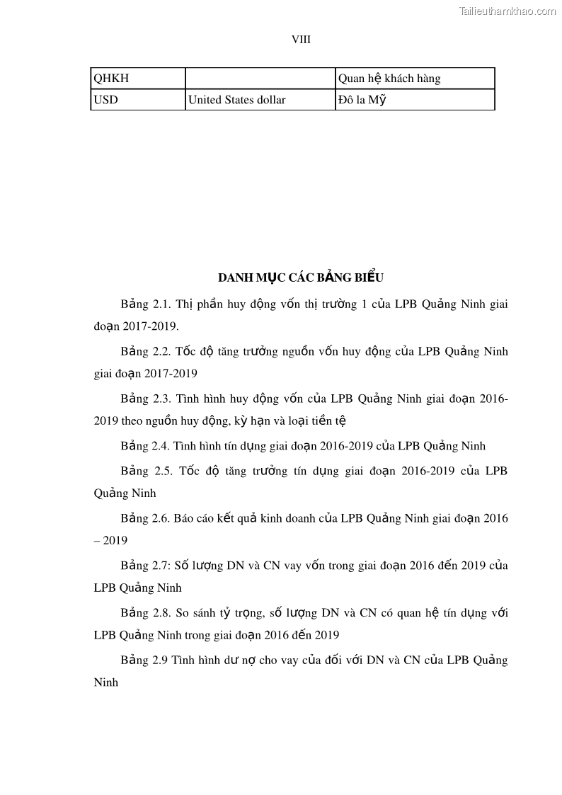 Luận văn thạc sĩ kinh doanh thương mại Mở rộng cho vay đối với Doanh nghiệp và Cá nhân tại Ngân hàng TMCP Bưu điện Liên Việt, Chi nhánh Quảng Ninh - 1 Trang 12