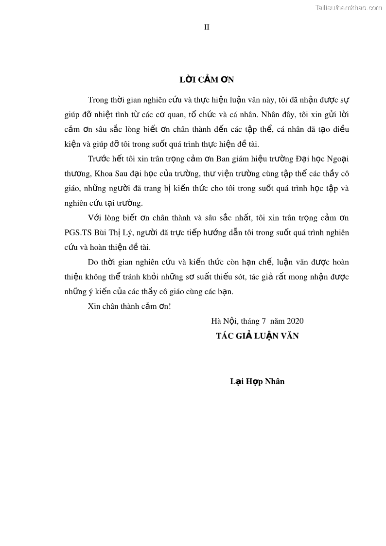 Luận văn thạc sĩ kinh doanh thương mại Mở rộng cho vay đối với Doanh nghiệp và Cá nhân tại Ngân hàng TMCP Bưu điện Liên Việt, Chi nhánh Quảng Ninh - 1 Trang 6