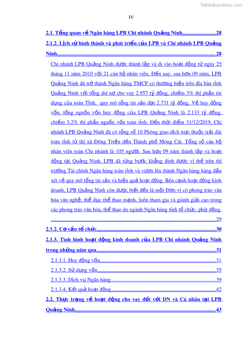Luận văn thạc sĩ kinh doanh thương mại Mở rộng cho vay đối với Doanh nghiệp và Cá nhân tại Ngân hàng TMCP Bưu điện Liên Việt, Chi nhánh Quảng Ninh - 1 Trang 8