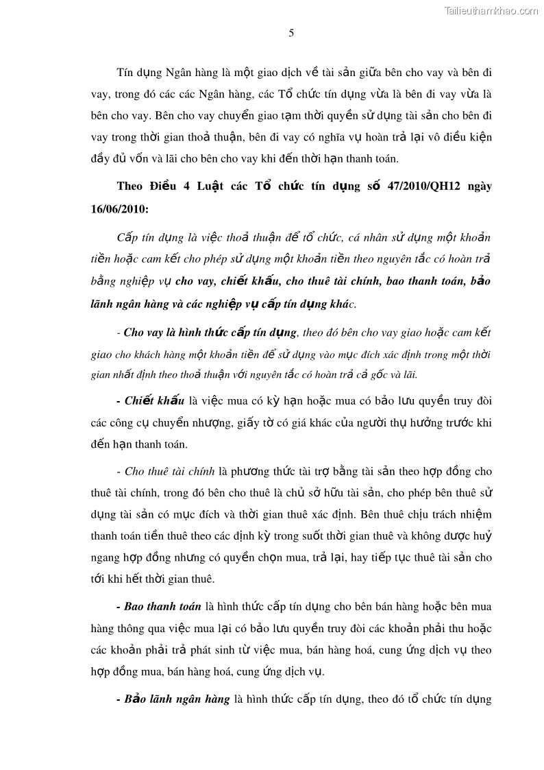 Luận văn thạc sĩ kinh doanh thương mại Mở rộng cho vay đối với Doanh nghiệp và Cá nhân tại Ngân hàng TMCP Bưu điện Liên Việt, Chi nhánh Quảng Ninh - 2 Trang 19
