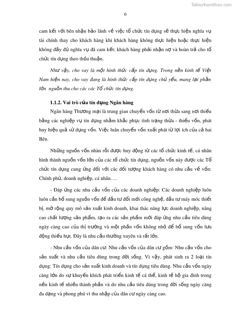 Luận văn thạc sĩ kinh doanh thương mại Mở rộng cho vay đối với Doanh nghiệp và Cá nhân tại Ngân hàng TMCP Bưu điện Liên Việt, Chi nhánh Quảng Ninh - 2 Trang 20