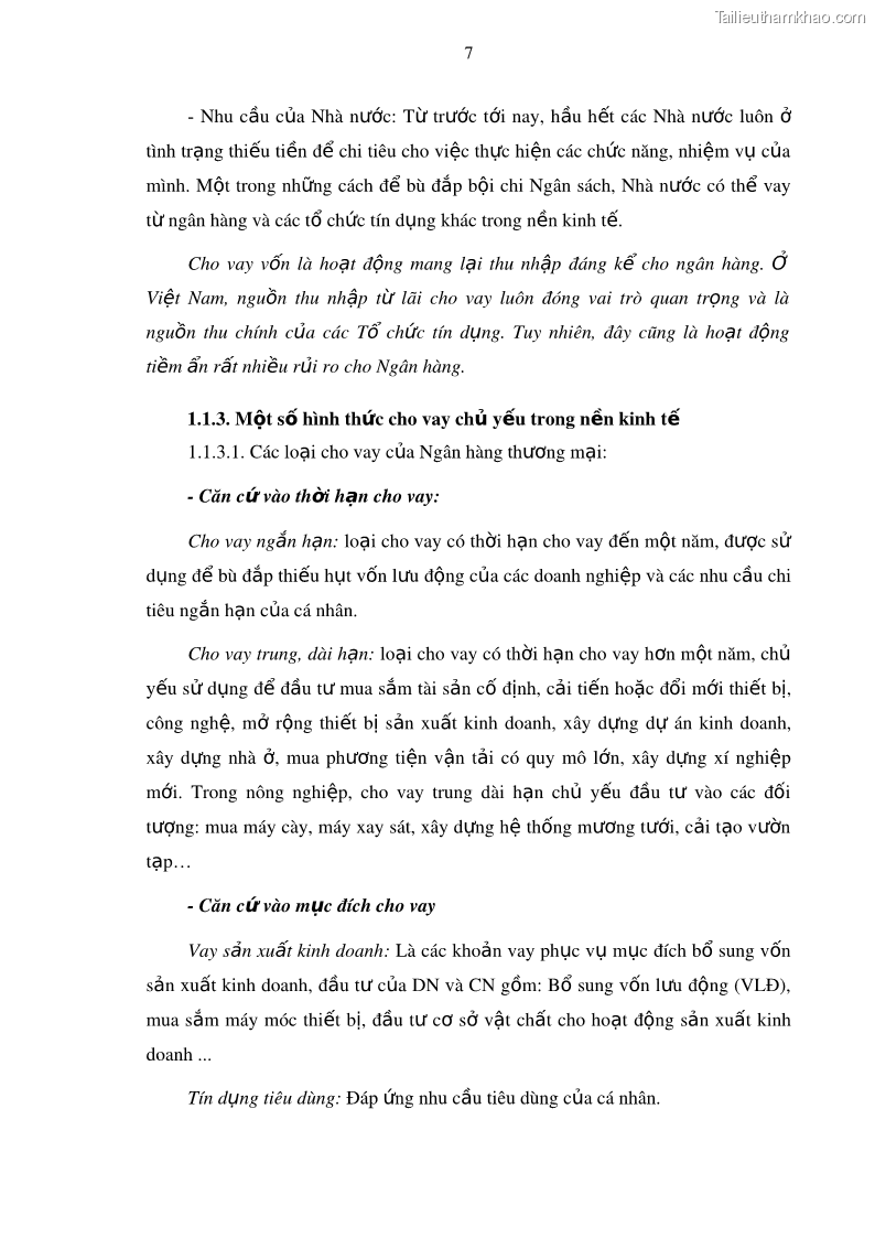 Luận văn thạc sĩ kinh doanh thương mại Mở rộng cho vay đối với Doanh nghiệp và Cá nhân tại Ngân hàng TMCP Bưu điện Liên Việt, Chi nhánh Quảng Ninh - 2 Trang 21