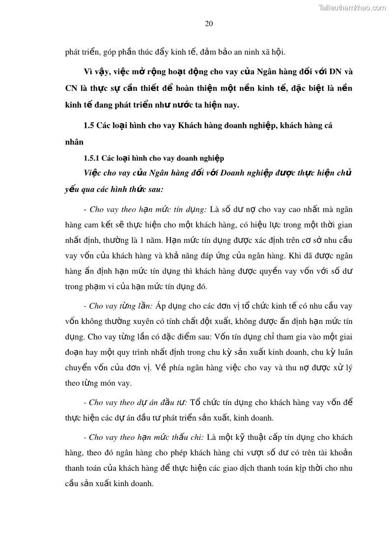 Luận văn thạc sĩ kinh doanh thương mại Mở rộng cho vay đối với Doanh nghiệp và Cá nhân tại Ngân hàng TMCP Bưu điện Liên Việt, Chi nhánh Quảng Ninh - 3 Trang 34