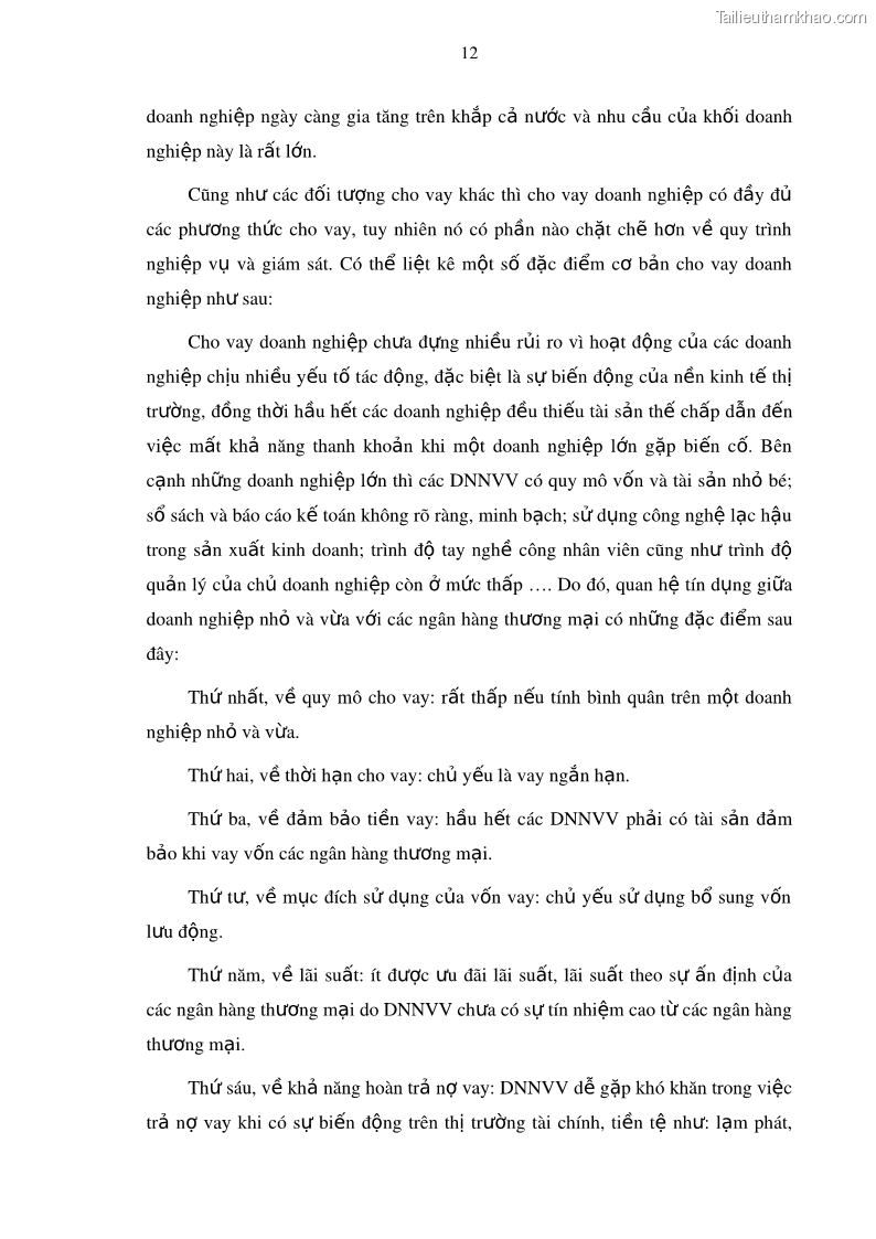 Luận văn thạc sĩ kinh doanh thương mại Mở rộng cho vay đối với Doanh nghiệp và Cá nhân tại Ngân hàng TMCP Bưu điện Liên Việt, Chi nhánh Quảng Ninh - 3 Trang 26