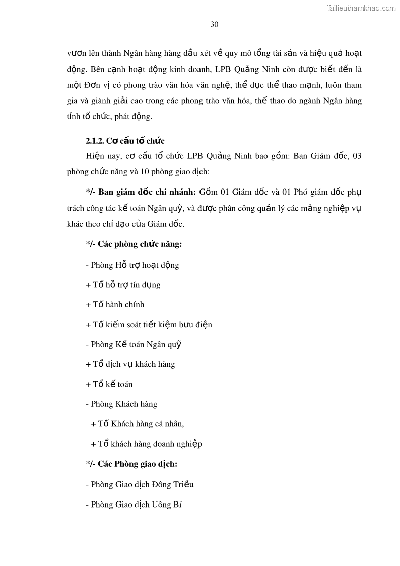 Luận văn thạc sĩ kinh doanh thương mại Mở rộng cho vay đối với Doanh nghiệp và Cá nhân tại Ngân hàng TMCP Bưu điện Liên Việt, Chi nhánh Quảng Ninh - 4 Trang 44