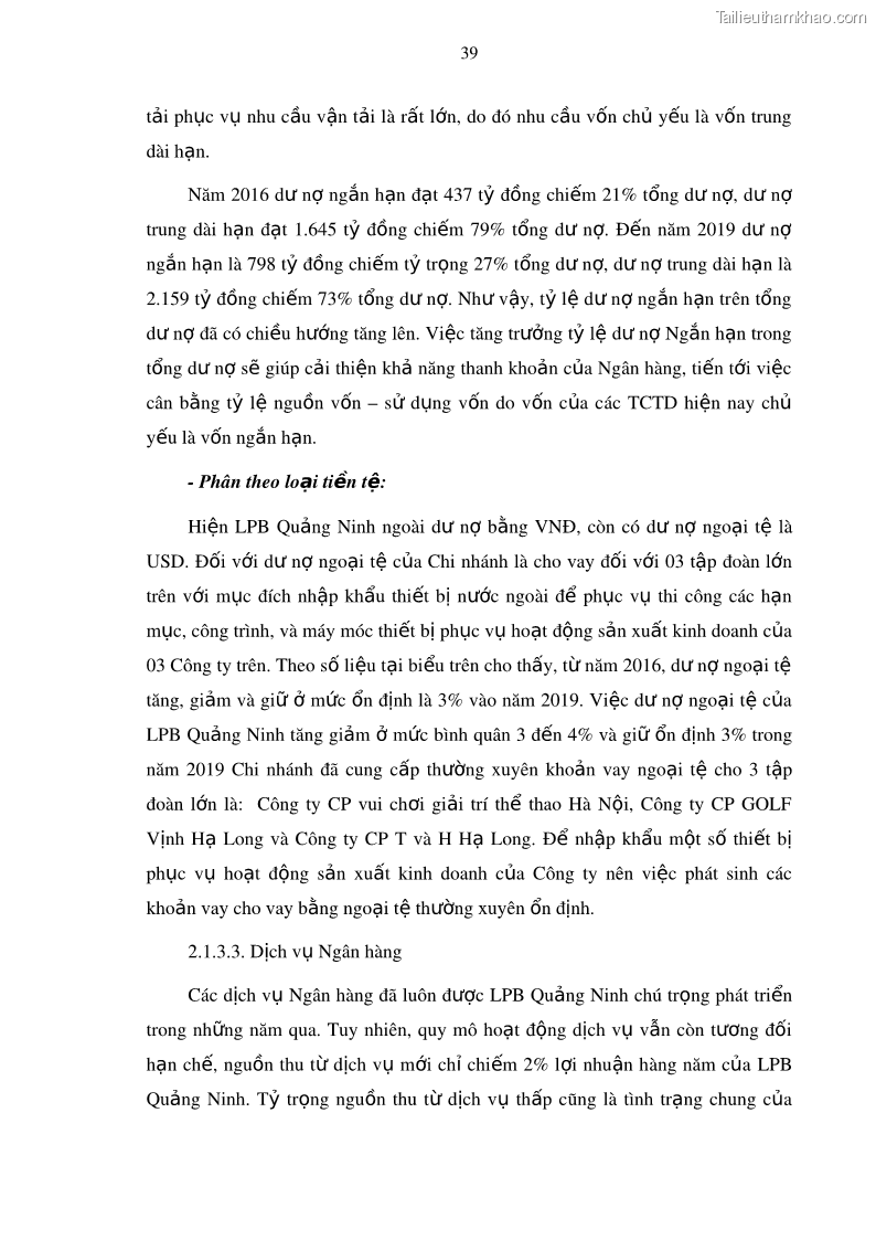 Luận văn thạc sĩ kinh doanh thương mại Mở rộng cho vay đối với Doanh nghiệp và Cá nhân tại Ngân hàng TMCP Bưu điện Liên Việt, Chi nhánh Quảng Ninh - 5 Trang 53
